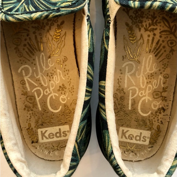 Keds X Rifle Paper Co. Anchor Slip On Paper Palms Sneakers - Picture 11 of 12